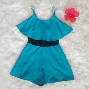 Material Girl Romper W/POCKETS and lace